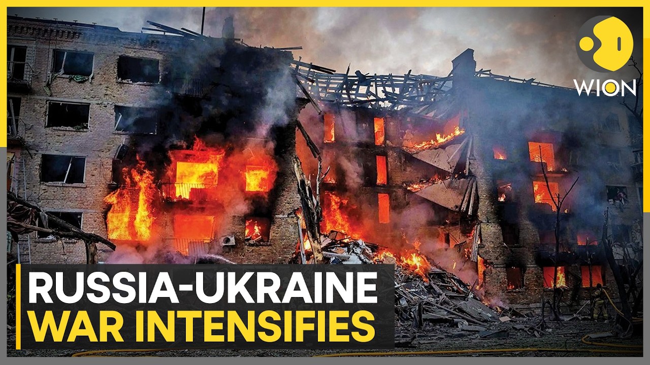Russia-Ukraine War Intensifies as Fresh Strike by Russia Destroys 10 Buildings | WION News