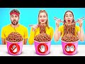 NEW 123GO No Hands Vs One Hand Vs Two Hands EATING CHALLENGE ️ Who Finishes First