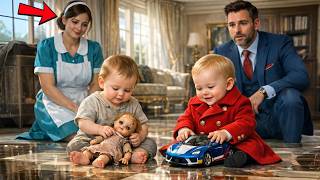 EMPREGADA LEVA A FILHA PARA BRINCAR COM O BEBÊ DO MILIONÁRIO... MAS ELE PERCEBEU ALGO QUE MUDOU TUDO