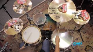 Video thumbnail for Sims Music Sabian Cymbal Demo by Sims Music
