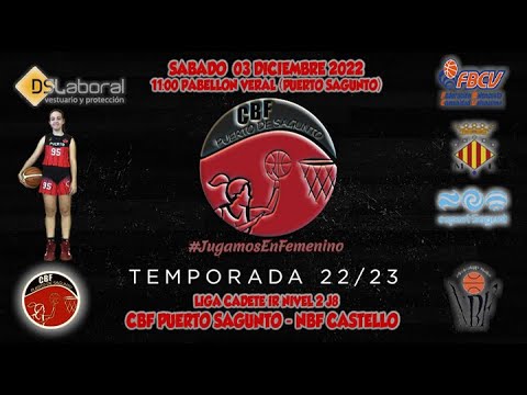 Videohighlights Cadete DSL Laboral CBF Puerto Sagunto - NBF Castelló (LIGA CADETE IR N2 J8 22-23)
