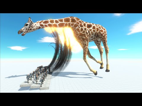 30X ROCKET LAUNCHER Vs GIANT UNITS. Defense Stair - Animal Revolt Battle Simulator
