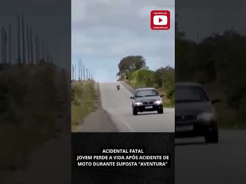 JOVEM MORRE EM GRAVE ACIDENTE DE MOTO DURANTE SUPOSTO “PEGA” 😱🏍️#jovem #young #motivation #grave