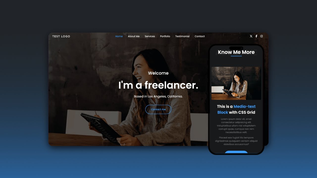 Complete Responsive Website Using HTML CSS | Responsive web design tutorial