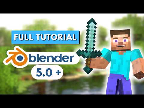 Minecraft Animation Tutorial - Blender 5.0 (Full Guide)