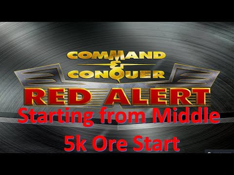 Command and Conquer Red Alert Remastered FFA (Starting from the Middle / 5k Ore Start)