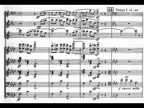 Aaron Copland - Quiet City for English Horn, Trumpet and Strings (1940) [Score-Video]