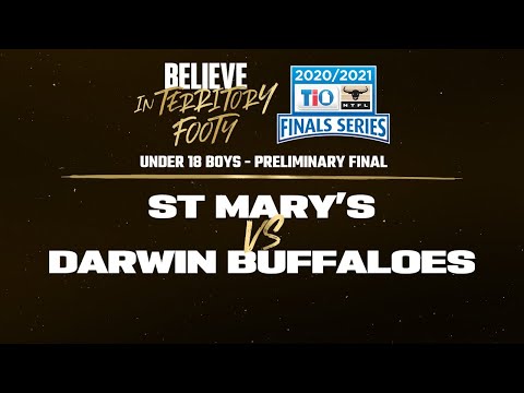 2020/21 TIO NTFL U18 Boys – Preliminary Final: St Mary’s vs Darwin Buffaloes