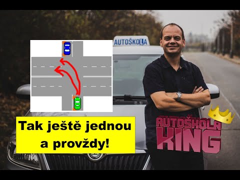 Častá chyba v křižovatce při odbočení vlevo!!! Věděli jste to? děláte to správně? Autoškola King.