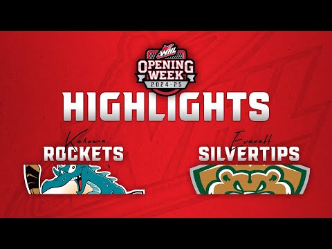 Kelowna Rockets at Everett Silvertips 9/29 | WHL Highlights 2024-25