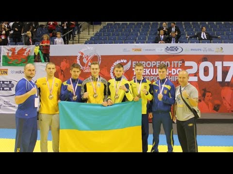 EUROPEAN I.T.F. TAEKWON-DO CHAMPIONSHIPS 2017. England, Liverpool. Финал. Командный спарринг.