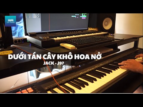 (KARAOKE TONE NAM) DƯỚI TÁN CÂY KHÔ HOA NỞ - JACK - J97 || CD Piano