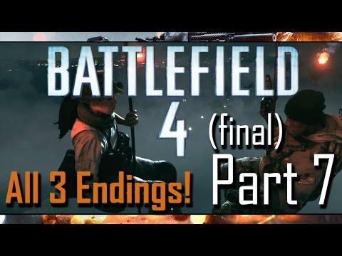 Battlefield 4 Gameplay Playthrough w/ Facecam Part 7 - Suez (Mission 7) + ALL 3 ENDINGS!