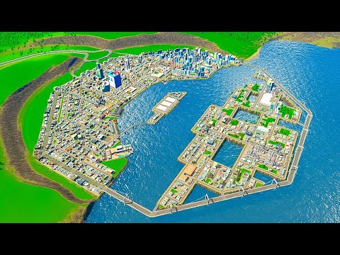 They're making a real floating city, so I made it in Cities Skylines!