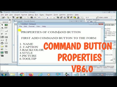 Command Button Properties Setting Vb6 0