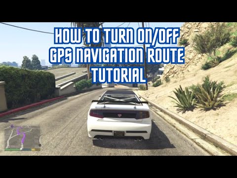 GTA V : Story Mode - How To Turn On/Off GPS Navigation Route (Tutorial)