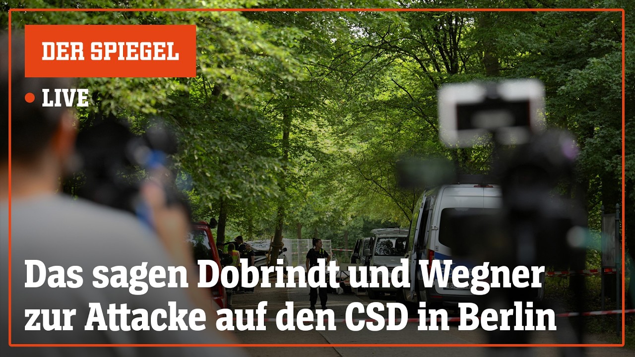 Livestream: Das sagen Dobrindt und Wegner zum CSD-Anschlag | DER SPIEGEL