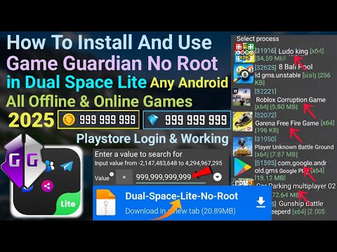 How To Install And Use Game Guardian in Dual Space Lite No Root For Any Android || 2025