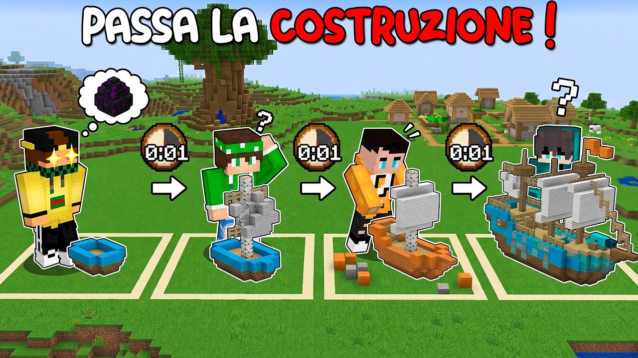 HO GIOCATO A " PASSA la COSTRUZIONE " SU MINECRAFT