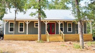 Park Model Cottage Cabin 16x40 w Screen Porch| Lovely Tiny House