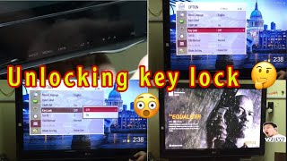 Unlock tv key lock using any remote. wait what?