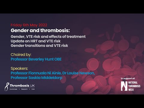 Gender and thrombosis