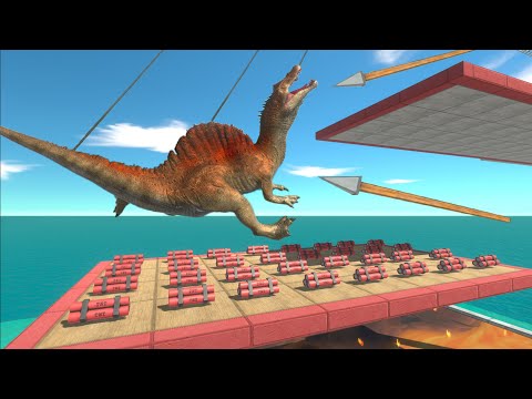 Units jumping with harpoon - Animal Revolt Battle Simulator