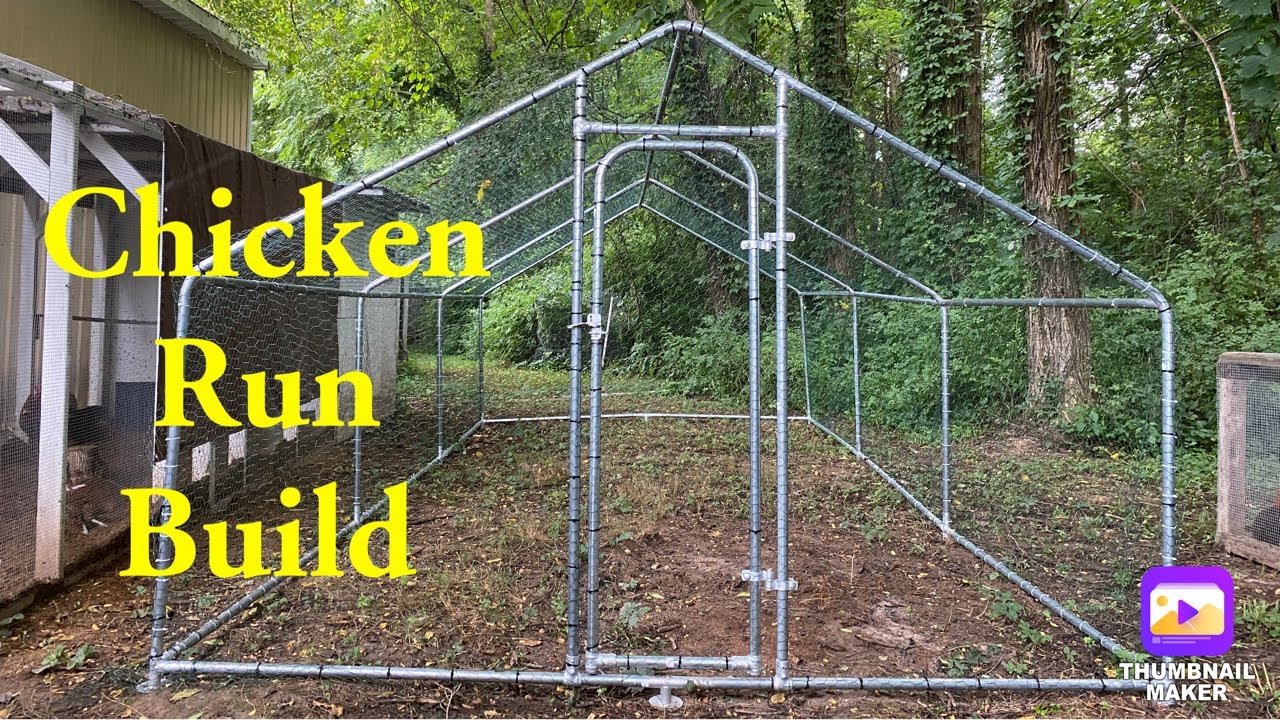 Metal Walk-In Chicken Run | Timelapse | 1 Person Build & Review