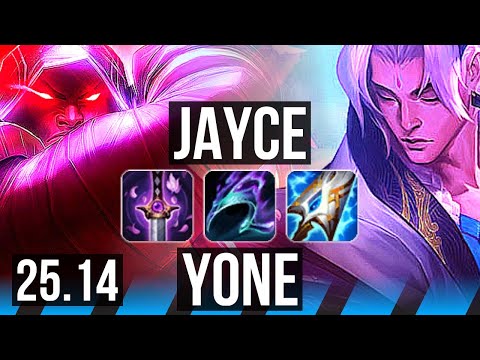 JAYCE vs YONE (MID) | 6/1/4 | EUW Challenger | 25.14