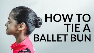 How to tie a ballet bun