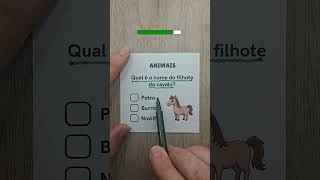 🐱 Adivinhe o nome dos filhotes dos animais 🐾
