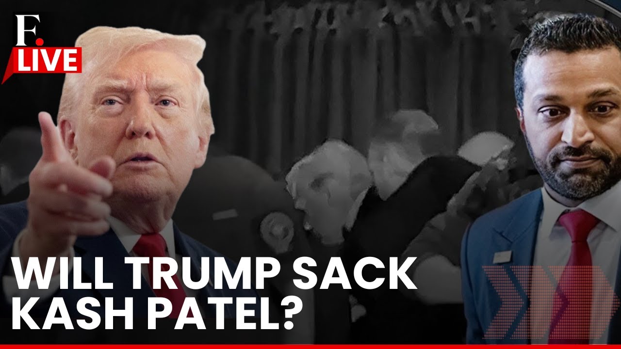 LIVE: Trump's FBI Chief Kash Patel Faces Exit Pressure Amid Drinking Allegations