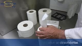 DISTRIBUTEUR PAPIER TOILETTE DEVIDAGE CENTRAL