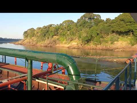 7 ilhas Rio jacui Rio pardo Rio Grande do Sul Brasil navegar é preciso sempre. 