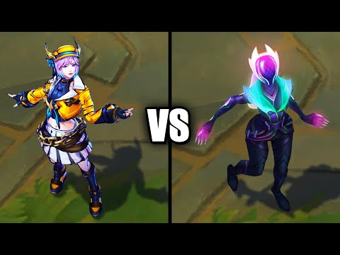 Soul Fighter Lux vs Empyrean Lux Skins Comparison (League of Legends)