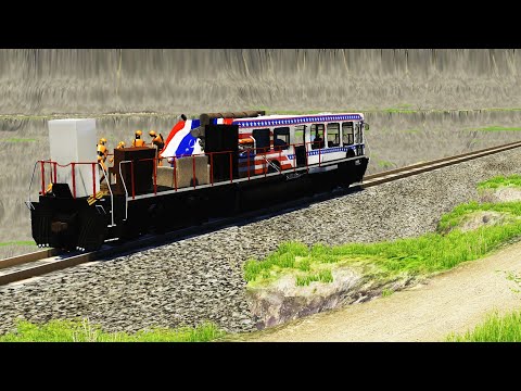 PARTY TRAIN ACCIDENT - BeamNG Drive | CrashTherapy