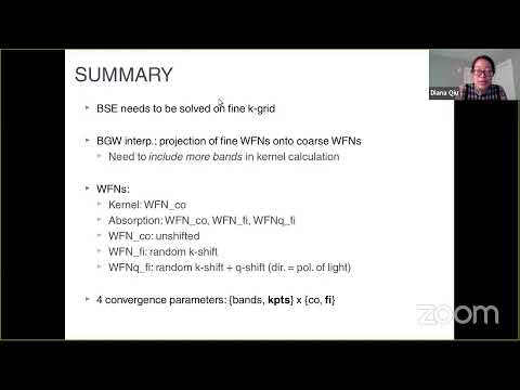 BerkeleyGW tutorial--BSE