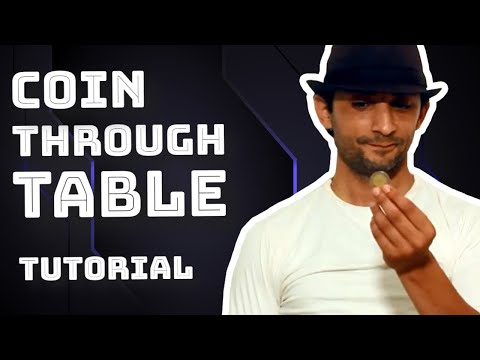 Coin Through Table Magic Trick Revealed | Easy Step-by-Step Tutorial 💥