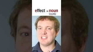  - 'Affect' or 'effect'? #shorts #englishvocabulary