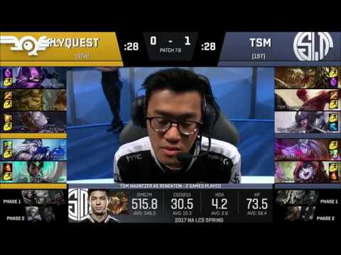 [NA LCS Spring 2017] Semifinal Playoffs - TSM vs Flyquest Game 2