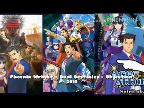 The Same Phoenix Wright’s Objection! 2004,2013,2016