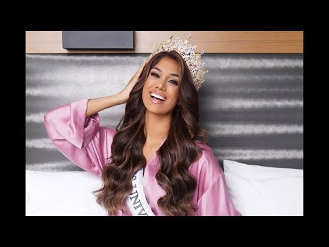 Lina Luaces se despide de Miami rumbo a Tailandia para el miss universo desde el aeropuerto