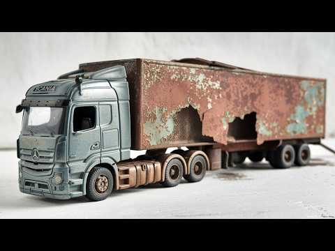 Restoration Abandoned Semi Trailer Truck | Rebuild And Restored Mercedes Benz Truck