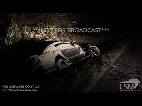 12-25-2017 Lake Stevens, Washington - White Christmas! - Rollover and Slideouts, Bad Road Conditions