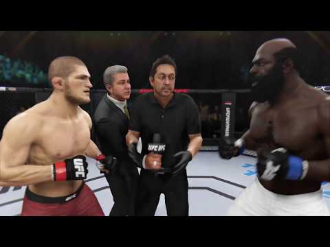 Khabib vs. Kimbo Slice (EA Sports UFC 3) - CPU vs. CPU - Crazy UFC 👊🤪