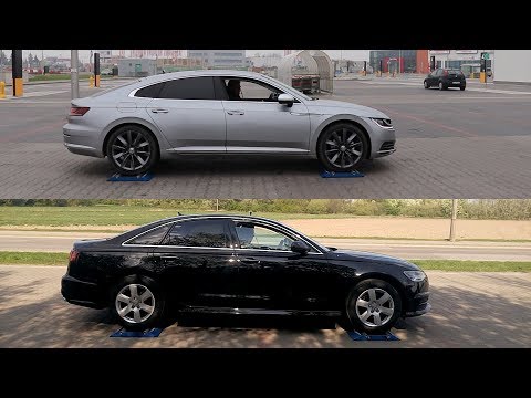 SLIP TEST - 4Motion vs Quattro - Volkswagen Arteon vs Audi A6 - @4x4.tests.on.rollers