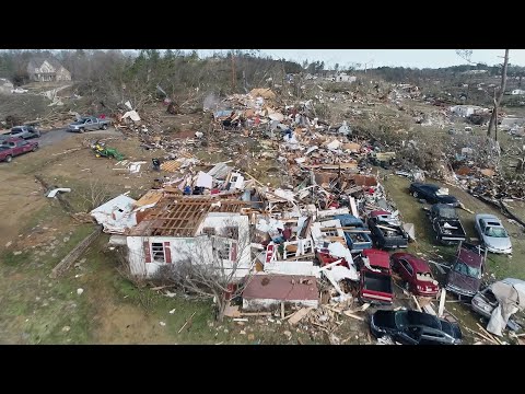 Ivey Tours Tornado Damage in Fultondale