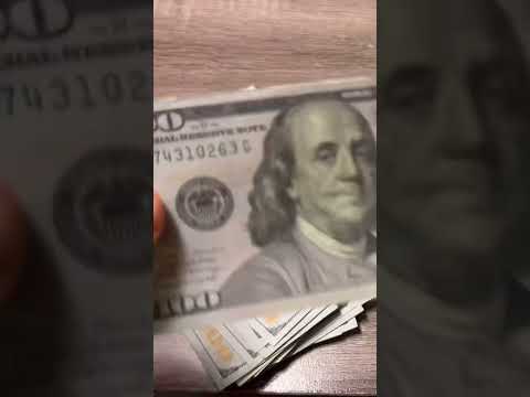 COUNTING MONEY $20,000 DOLLARS ASMR $100 DOLLARS #asmr #manifestation #motivation #andrewtate #fyp