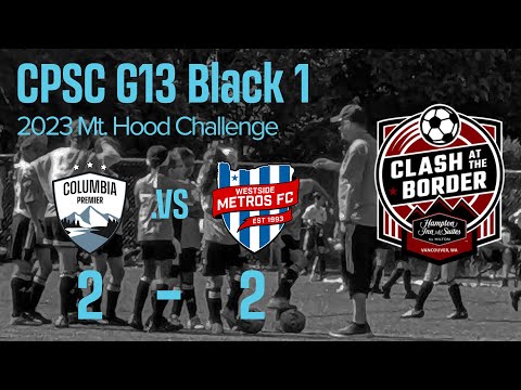 CPSC G13Black1 2023 ClashAtTheBorder - Game 1 vs. Westside Metros FC 13G Copa Red (2-2)