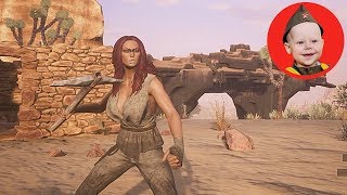 Conan Exiles (2018 PS4 Single Player): Scrubber Builds a House (Episode 2)